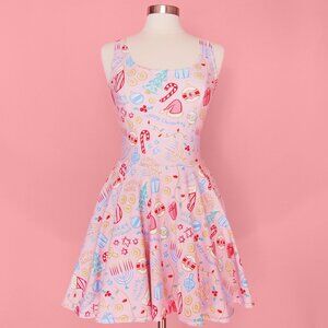 Kate Gabrielle Christmas Hanukkah novelty print holiday dress size Small